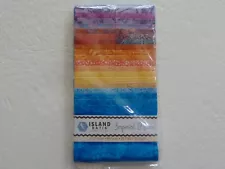 SALE! Imperial Mums Batiks Strip Set, 2.5" strips, K. Engle for Island Batik