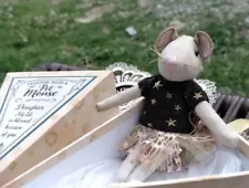 NIB Adorable Little Ballerina Pet MOUSE Stuffed DOLL In Gift Box For DAUGHTERð­