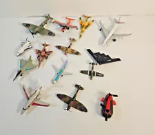 Diecast Model Airplanes Job Lot Bundle 14 X Model Planes Collection Playworn