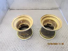 Suzuki Quadrunner 250 LT-250EF 9" Rear Aluminum Gold Wheels Rims Set of Two 819