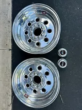 (2) Weld Racing 90-57346 Draglite Wheels 15x7 Chevy Ford 5x4.75 5x4.5