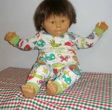 Adorable Lifesize Vintage Vinyl & Cloth Lifelike Baby Doll by Berjusa