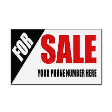 For Sale Your Phone Number Custom Corrugated Car Door Magnet Magnetic Sign-QTY 2