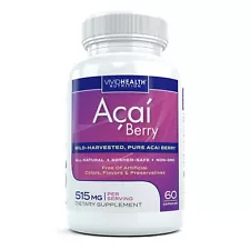 Vivid Health Nutrition Acai Berry Natural Antioxidant for Weight Loss 60 Caps