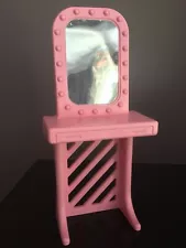 1989 Barbie Mirror Vanity Make Up Table Dance Magic Photo Studio Pink