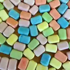 LOT of 36 Opaque Vintage Glass BEADS in Pastel Colors, 17mm x 11mm Rectangles