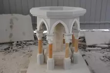 BEAUTIFUL CARVED MARBLE CHURCH BAPTISMAL FONT- Z22