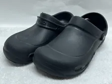 Crocs Mens Size 14 Black Closed Toe Slip On Bistro Clog Shoes