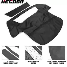 HECASA Black Convertible Soft Top W/ Clear Window For Chevy C4 Corvette 1994-96