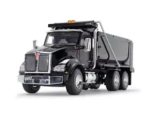 Kenworth T880 Dump Truck - Black Diecast 1:50 Scale Model - First Gear 50-3468