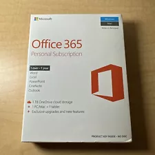 New ListingMicrosoft Office 365 Personal Subscription 1 User - 1 Year *SEALED