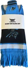 Carolina Panthers NFL Licensed Scarf and Gloves Gift Set NWT Winter Set Apparel