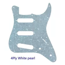 For Fender Squier 3/4 Size Electric Guitar Kids Mini Strat Pickguard,White Pearl