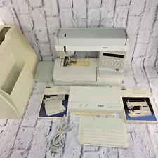 Pfaff Creative 1473 CD Sewing Machine w/ Accessories Manuals Carrying Case Works