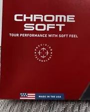 “SALE” Callaway Chrome Soft Golf Balls White (Pack of 12) Monogrammed “BSM”