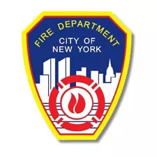 FDNY 4.5x4” official Dept decal Same size as official patch +bonus helmet decal!