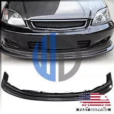 For 1999 2000 Honda Civic Si EK9 Tactical Style Carbon Fiber Front Lower Lip