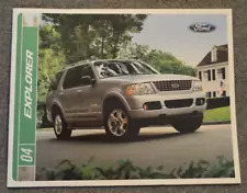 2004 FORD Explorer Car Sales Brochure Limited Eddie Bauer NB XLT Sport XLS