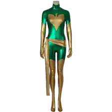 Green X-men Dark Phoenix Jean Grey Jumpsuit Cosplay Costume