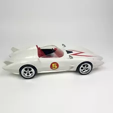 Hot Wheels 2008 Speed Racer Mach 5 Car Electronic Sounds 17" For Parts Or Repair