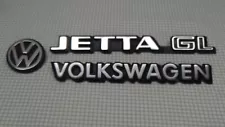 VW Volkswagen Jetta GL Rear Emblems OEM Parts 165853687, 321853685C, 191853601B