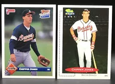 (2) chipper jones rookie cards