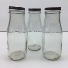 Starbucks Glass Frappuccino Bottles Set 3 Small Craft Art Projects Reusable Lids