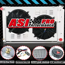 ASI 4Row Radiator+Shroud Fan For 1968-1977 Chevy Chevelle Malibu 1971-90 Caprice (For: More than one vehicle)