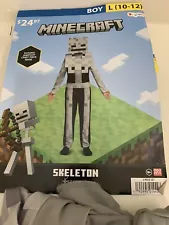 Minecraft skeleton costume for boys 3pcs set Large (10-12) Halloween Costume