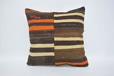 Pillow Covers, 20"x20" Brown Pillow, Throw Pillow Cover, Turkish Pillow