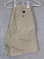 Vtg. Polo￼ Golf Ralph Lauren Classic Men’s Creme Shorts W/Pleated Front Size 34.