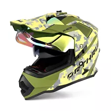 Dual Sport Motorcycle Helmet Dual Visor dirtbike Snowmobile Helmet for Adult