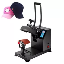 Heat Press 6x3.75Inch Curved Element Hat Press Clamshell Design Heat Press for H