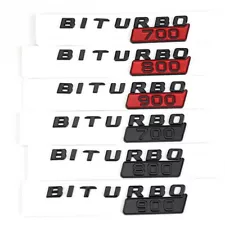 BITURBO 700 800 900 Letters Car Logo Sticker for Mercedes-Benz Brabus 800 900