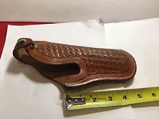 Bucheimer Clark Basket Weave Leather Detective Holster 37A 74W RH Holster