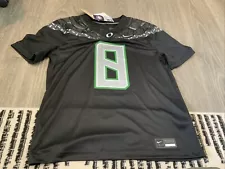 Nike Oregon Ducks Black/Silver Jersey #8 Mariota Men’s Size: Medium 2024 NWT