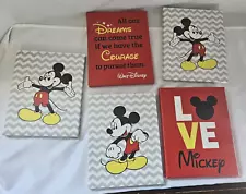 Disney Mickey Mouse 5 Pictures Decor 8x10 Print Canvas Wall Art