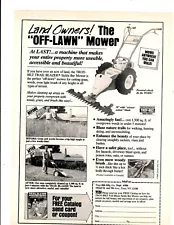 New Listing1989 Print Ad Troy-Bilt Mfg Trail Blazer Sickle Bar Mower Land Owners! Off-Lawn