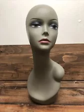 Beautiful Dark Skin Mannequin Head Store Display No Hair Jewelry/Hat Display