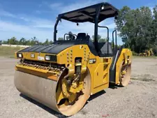 2021 Caterpillar CB13 79" Smooth Drum Vibratory Ride On Roller Compactor bidadoo