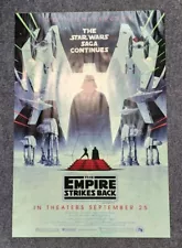 Star Wars Empire Strikes Back 40th Anniversary Double Side Theatre Poster 27x40