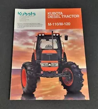 Kubota Diesel Tractor M-110/M-120 Original Sales Brochure