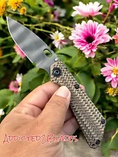 New ListingStrider Knives SnG Tigertrack 3D G10 Stripe Blade Spearpoint CTS-XHP Hybrid