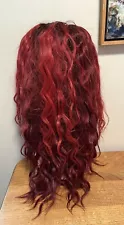 Outre Synthetic Wig for Women Lace Front DR Raging Red