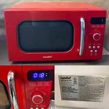 Comfee AM720C2RA-R 0.7 Cu Ft Retro Design Microwave 700W-RED