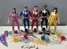 Power Rangers MMPR Lightning Collection Original 5 Figure Lot With Accessories