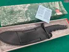 NEW / OLD - AL MAR WARRIOR 3103 Black Blade KNIFE Sheath, Box & PAPERS