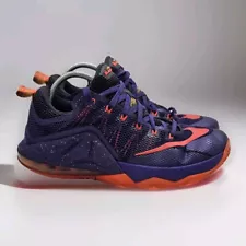 NIKE LEBRON XII LOW 724557-565 PURPLE HOT LAVA MENS SZ 10.5 Basketball