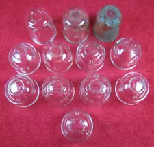 Lot of 12 Original AC Glass Sediment Bowls for Fuel Pumps & Filters OEM GM Parts