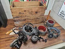 The Auto Knitter Vintage Circular Sock Machine for Restore or Parts w/ crate